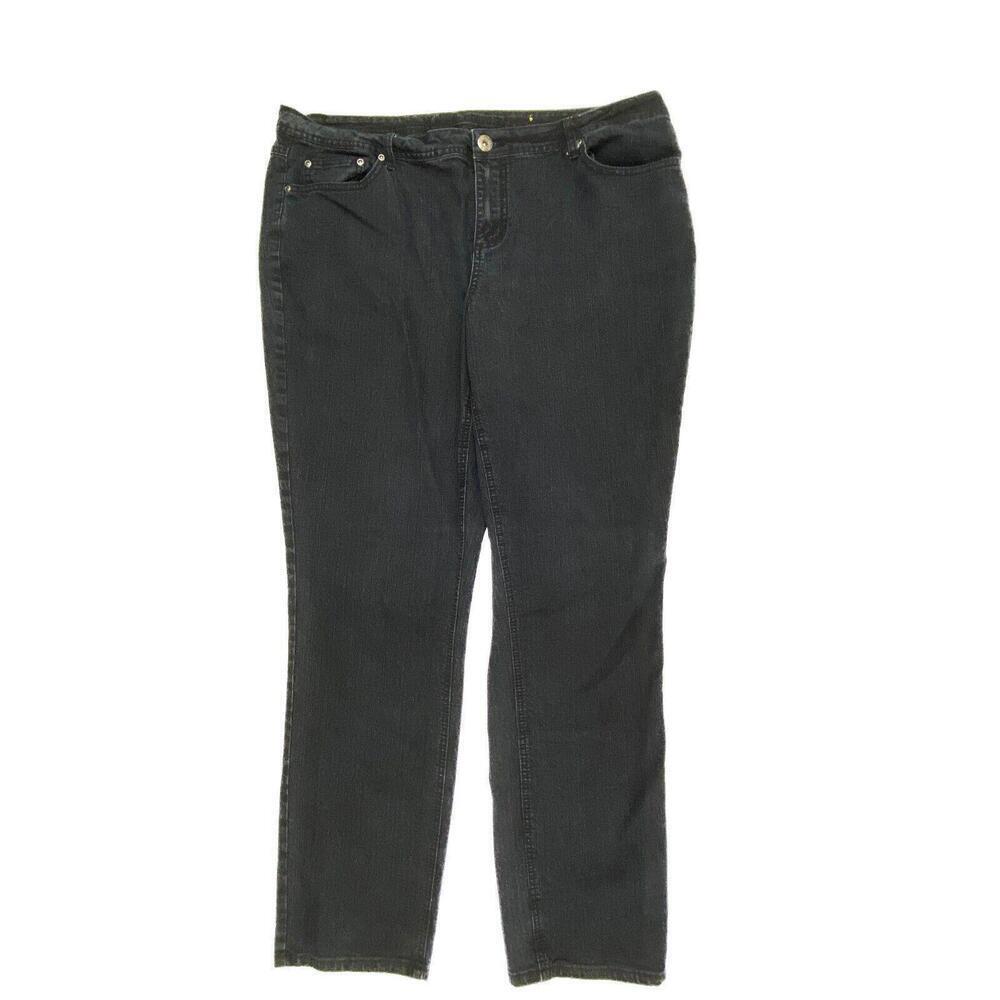 Ashley Stewart Skinny Women's size‎ 18 Black Denim Jeans